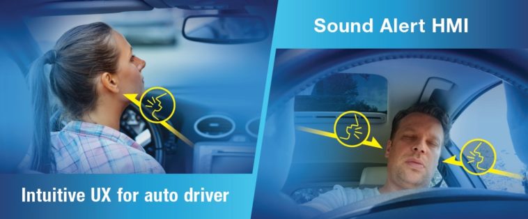 Socionext 3D audio HMI sound alert for automotive