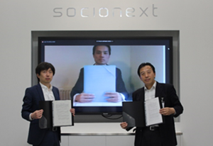 MOU signed by Socionext, ZiFiSense and Techsor in Shin-Yokohama, on June 18, 2020